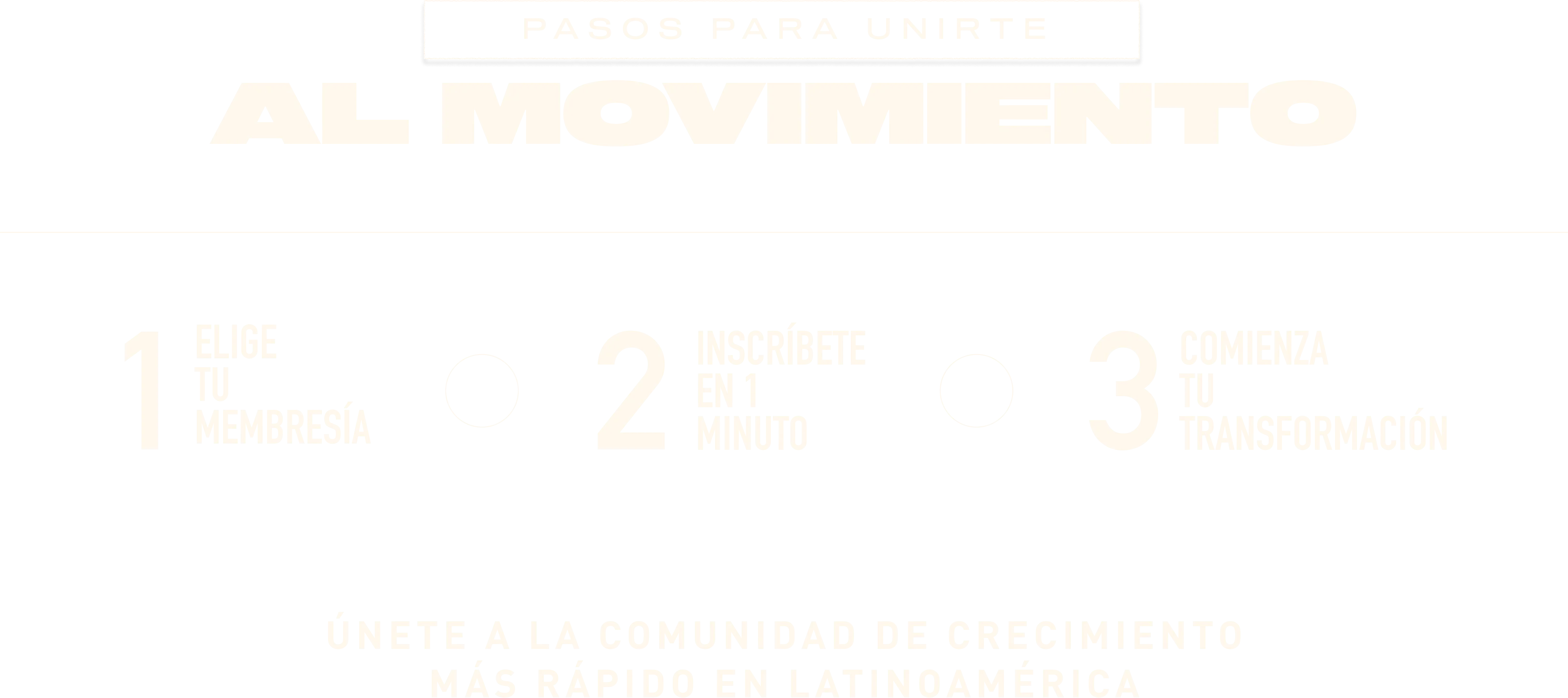 Pasos para unirte al movimiento