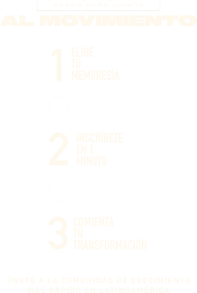 Pasos para unirte al movimiento